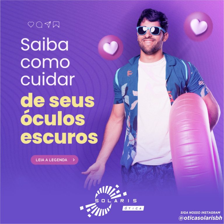 Saiba como cuidar de seus óculos escuros.