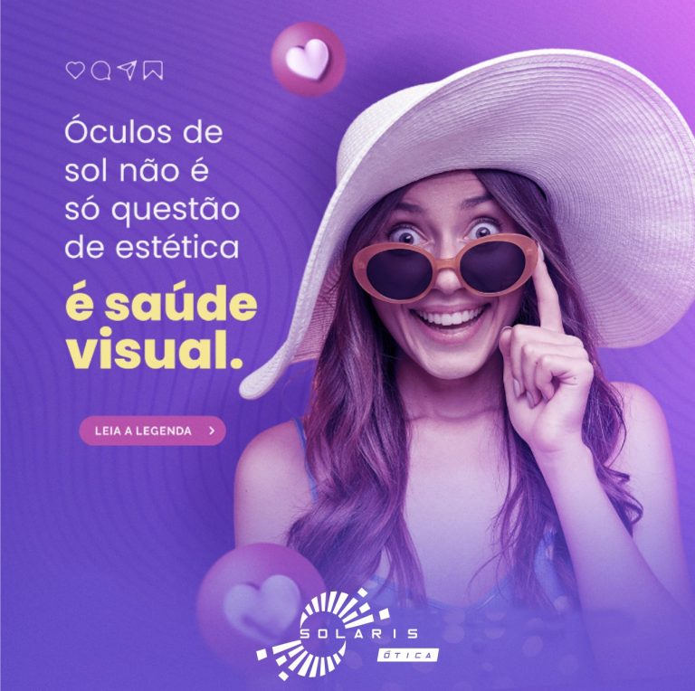 Óculos de sol não é só questão de estética, é saúde visual!