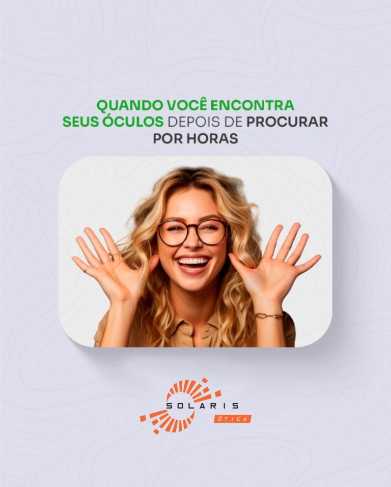 Quem nunca passou pela agonia de procurar pelos óculos sem sucesso?