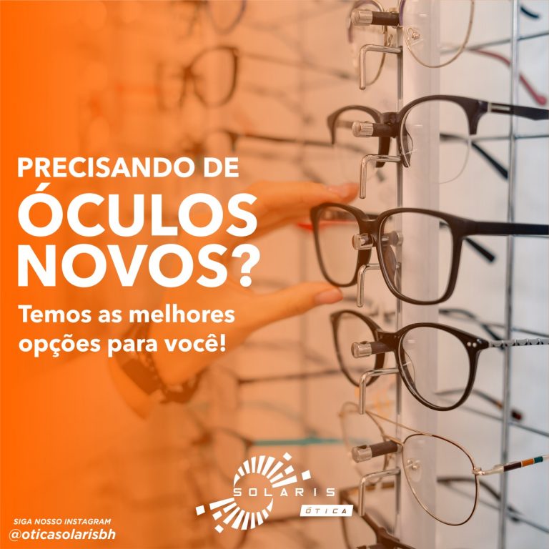 Está precisando de óculos novos?