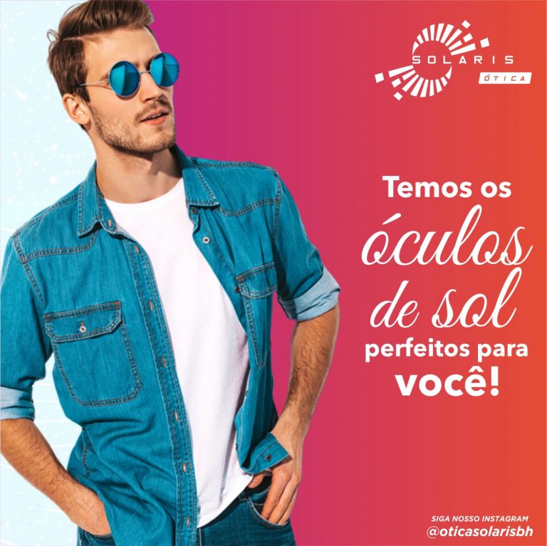 Óculos de sol.