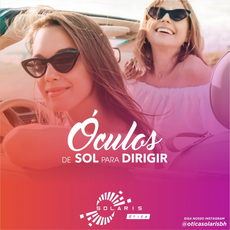 Óculos de sol para dirigir.