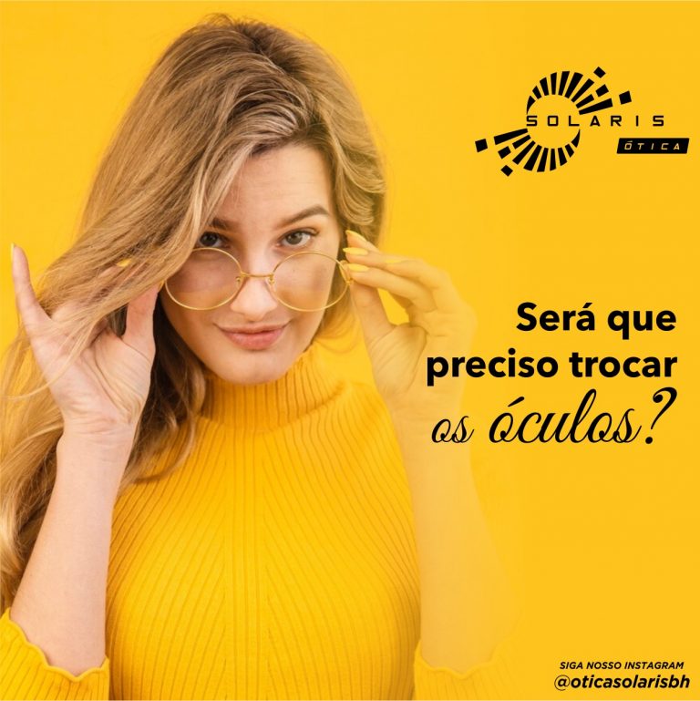 Será que preciso trocar os óculos?