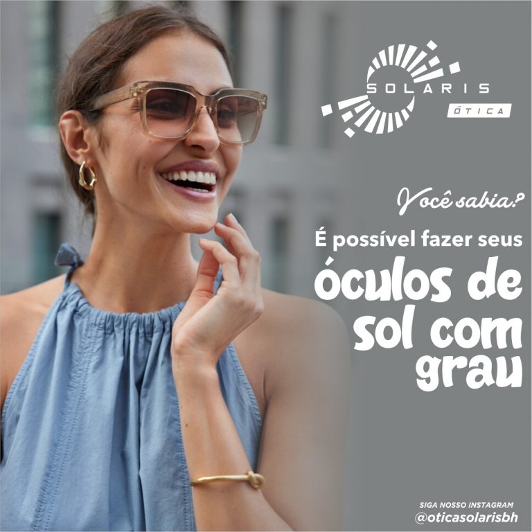 Óculos de sol com grau.