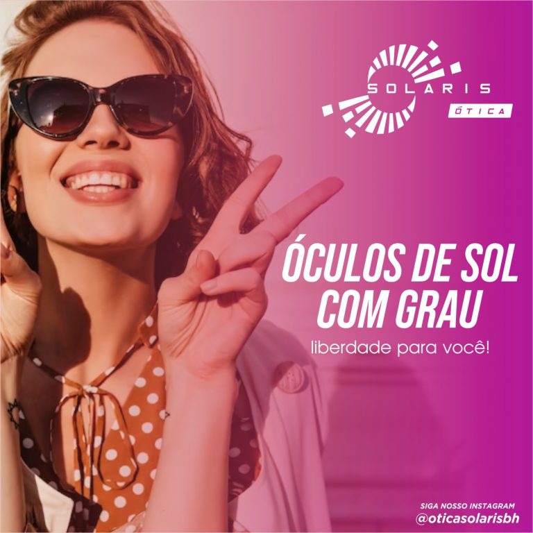 Óculos de sol com grau.